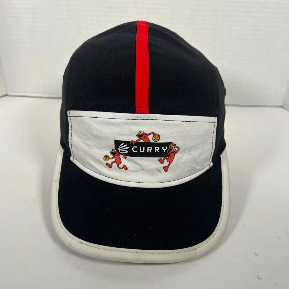 Under‎ Armour Curry Sesame Street Elmo 5 Panel Hat Black Red White OSFM